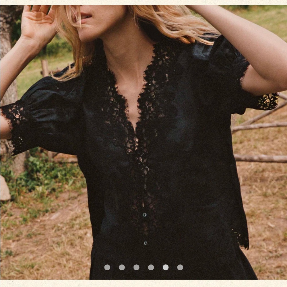 SOLD DOEN 
Idella Heirloom Top 
Black
NWT
SIZE - M
